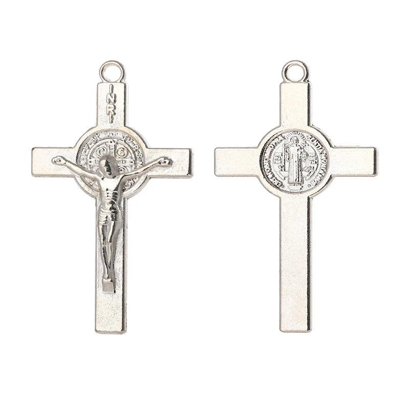 Catholic Cross Charms DIY Pendants 12PCS