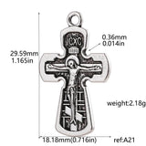 Catholic Cross Charms DIY Pendants 12PCS