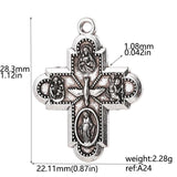 Catholic Cross Charms DIY Pendants 12PCS