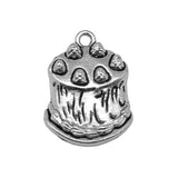 10pcs 24x18mm Birthday Cake Charms DIY Jewelry Findings