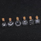 Small Glass Bottles with Cork Stoppers 5PCS/LOT