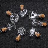 Small Glass Bottles with Cork Stoppers 5PCS/LOT