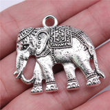 4pcs 37x34mm Thai Elephant Charms Jewelry Making Accessories
