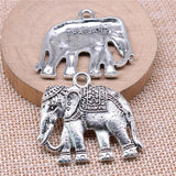 4pcs 37x34mm Thai Elephant Charms Jewelry Making Accessories