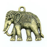 4pcs 37x34mm Thai Elephant Charms Jewelry Making Accessories