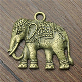 4pcs 37x34mm Thai Elephant Charms Jewelry Making Accessories