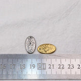 5pcs Stainless Steel Oval Star Charms Pendant DIY Jewelry Unfading 2 Colors