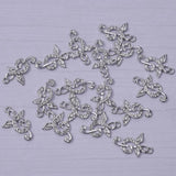 10pcs Music Note Silver Crystal Rhinestone Charms Jewelry Earring Crafts