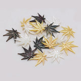 Mother of Pearl Shell Maple Leaf Pendant DIY Jewelry 2PC