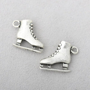 Vintage 3D Skating Shoe Charms 17*20mm 10pcs AAC143