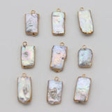 3pcs Freshwater Pearl Charms Pendants for Jewelry Making DIY Necklace Bracelet
