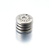 5pcs Stainless Steel Sun Flower Disc Earrings Charms for DIY Jewelry Making
