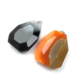 Natural Stone Agates Pendant Crystal Necklace For DIY Jewelry Making