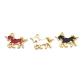 50pcs Metal Unicorn Horse Pendants for Jewelry Making