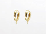 6pcs Round Earring Hoops, Minimalist Cartilage Brass Earrings