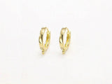 6pcs Round Earring Hoops, Minimalist Cartilage Brass Earrings