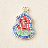 10 PCS Chinese Style Alloy Charms for DIY Jewelry Making