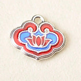 10 PCS Chinese Style Alloy Charms for DIY Jewelry Making