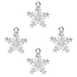 10pcs Snowflake Rhinestone Dangle Charms Pendant DIY