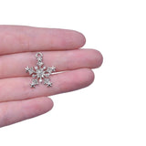 10pcs Snowflake Rhinestone Dangle Charms Pendant DIY
