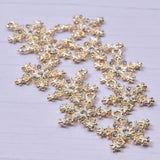 10pcs Snowflake Rhinestone Dangle Charms Pendant DIY