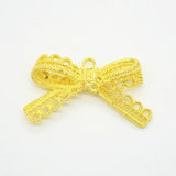 5pcs Lace Bowknot Bow Charms for Jewelry Making Antique Bronze Silver Pendants