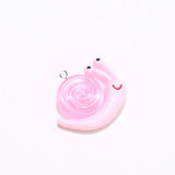 10Pcs Noctilucent Small Snail Charms Resin Pendant DIY Jewelry Making C1220