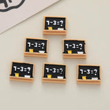 10Pcs Blackboard Charms Resin Funny Pendant DIY Earrings Necklace