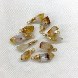 2pcs Amethyst Small Pendant Healing Stone DIY Jewelry