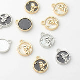 Embossed Angel Charms Pendant 6pcs/lot DIY Necklace Jewelry Making