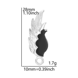 20Pcs Animal Eagle Wings Charm Pendant Jewelry Making Accessory