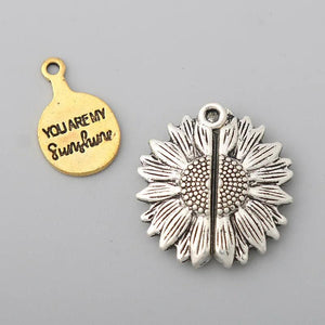 Sunflower Charms 26*27mm 5pcs AAC1012
