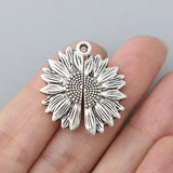 Sunflower Charms 26*27mm 5pcs AAC1012