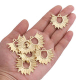 5PCS Hollow Zinc Alloy Metal Charms 38*34.1mm for DIY Jewelry Making