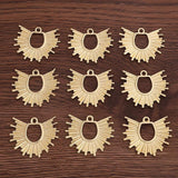 5PCS Hollow Zinc Alloy Metal Charms 38*34.1mm for DIY Jewelry Making
