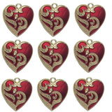 10pcs Eye Heart Shape Charms Pendant for DIY Earrings Necklace