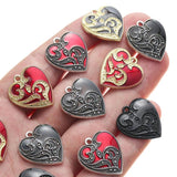 10pcs Eye Heart Shape Charms Pendant for DIY Earrings Necklace