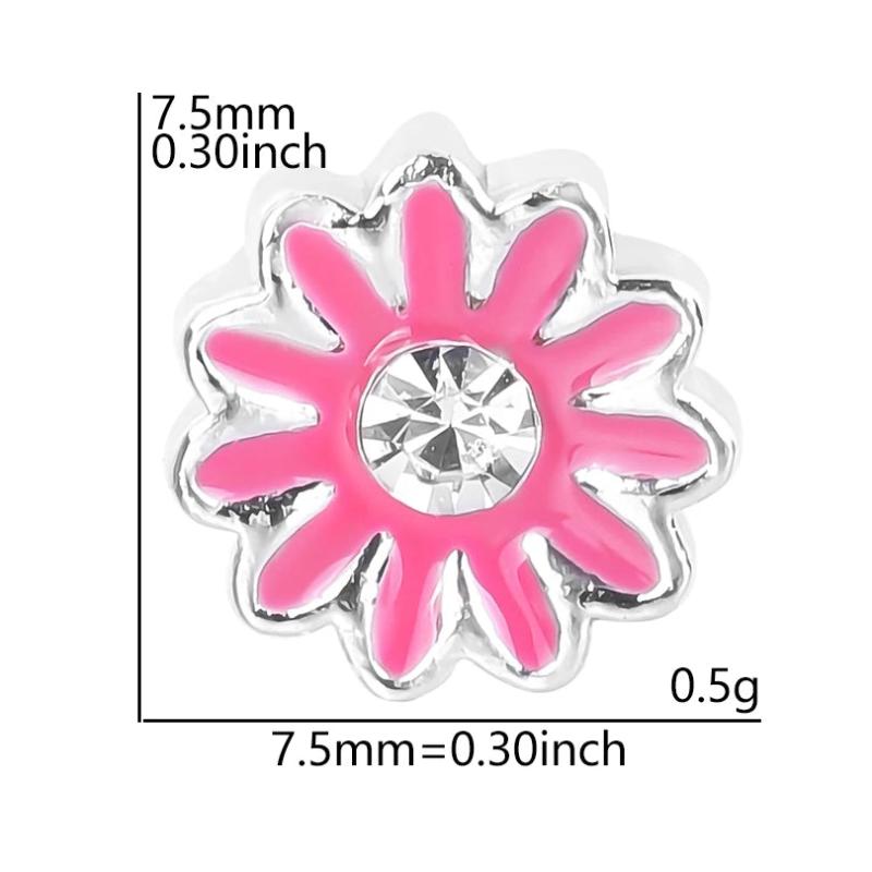 20Pcs Vintage Rose Flower Charms for Jewelry Making