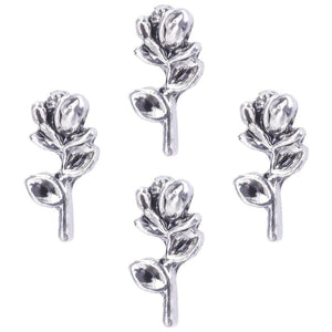 20Pcs Vintage Rose Flower Charms for Jewelry Making