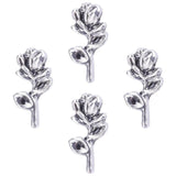 20Pcs Vintage Rose Flower Charms for Jewelry Making