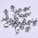 20Pcs Vintage Rose Flower Charms for Jewelry Making