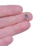 20Pcs Vintage Rose Flower Charms for Jewelry Making