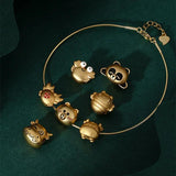 Brass Crab Duck Panda Charms Pendants High Copper DIY Necklace Bracelet Jewelry