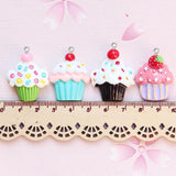 10Pcs Sweet Cake Resin Charms for Jewelry Making DIY Earrings Necklace