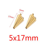 10pcs Stainless Steel Geometric Earrings Charms DIY Jewelry Making