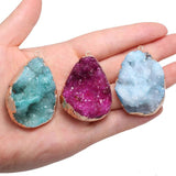 Natural Stone Crystal Cluster Pendants for Jewelry Making