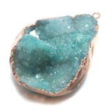 Natural Stone Crystal Cluster Pendants for Jewelry Making