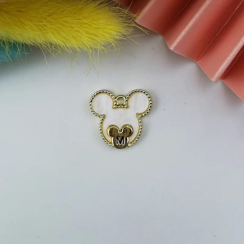 10pcs Mouse Head Pendant DIY Jewelry Accessories