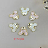 10pcs Mouse Head Pendant DIY Jewelry Accessories