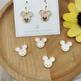 10pcs Mouse Head Pendant DIY Jewelry Accessories